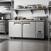 Thumbnail image #2 for Atosa 67-Inch 2-Door Reach-In Worktop Refrigerator with 4-Inch Backsplash