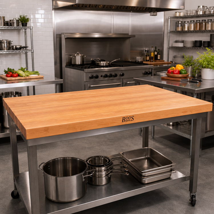 Product image #2 for Boos Block American Cherry Edge Grain Kitchen Countertop, 72 x 48 x 2-1/4 Inch, Varnique Finish
