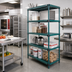 Thumbnail image #2 for QuadPlus 5-Tier Stationary Wire Shelving Starter Unit, 36W x 24D x 74H