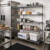 Thumbnail image #2 for Metro Super Erecta Super Adjustable Add-On Wire Shelving Unit, 36 x 21 x 74 Inches, 5 Shelves, Chrome Plated Finish