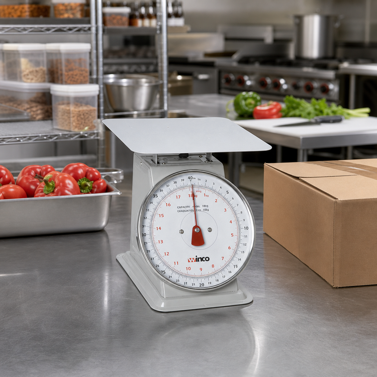 Product image #2 for Winco SCAL-840 Mechanical Receiving Scale with 8-Inch Fixed Dial, 40 lb Capacity