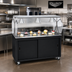 Thumbnail image #2 for Vollrath 2-Series Affordable Portable 60-Inch Mobile Utility Station with Buffet Breath Guard and Sliding Door Storage Base