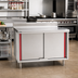 Thumbnail image #2 for Eagle Group Spec-Master Marine Series Enclosed Work Table with Sliding Doors and 4-1/2 Inch Backsplash, 60 x 30 Inches