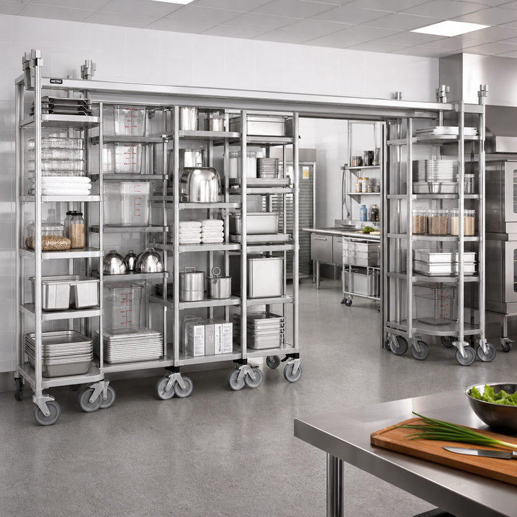 Product image #2 for Metro TOP-TRACK 19 Ft. High-Density Storage Track Set
