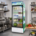 Thumbnail image #2 for Fogel 26 Cu. Ft. One-Section Glass Door Reach-In Refrigerator with Top Illuminated Sign