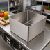 Thumbnail image #2 for Eagle Group Seamless Welded-In Straight Wall Sink, 1 Compartment, 20 x 20 x 12 in., 14 Gauge 304 Stainless Steel