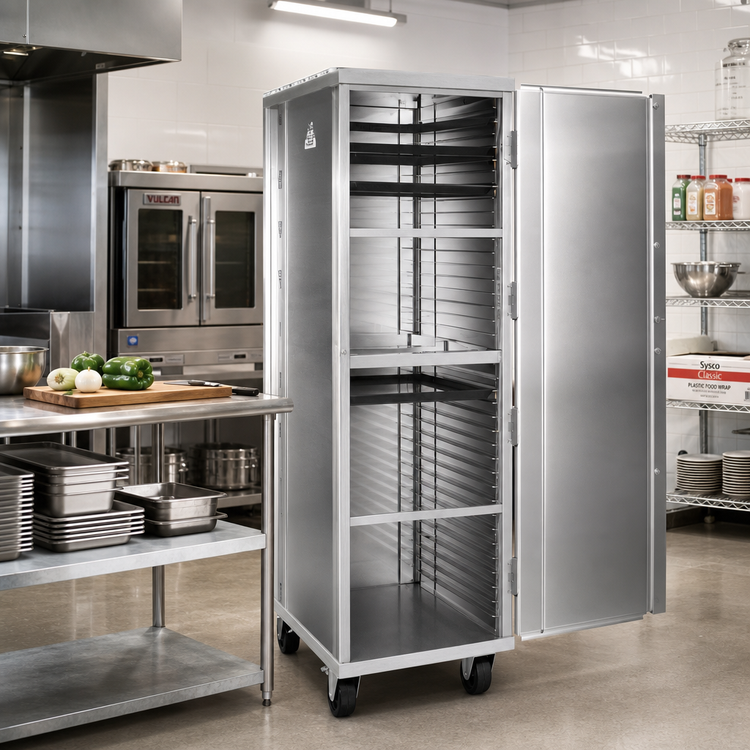 Product image #2 for Eagle Lifetime Series Heavy-Duty Enclosed Aluminum Pan Rack with Prison Package, 38-Pan Capacity