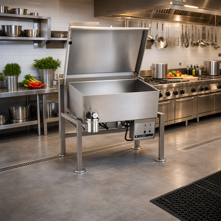 Product image #2 for Legion Combi-Pan Insulated Gas Tilting Skillet, 62.4-Gallon, 10° Tilt, Floor Model