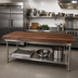 Thumbnail image #2 for John Boos Boos Block American Black Walnut Edge-Grain Kitchen Countertop, 84 x 38 x 3 Inch, Flat No-Backsplash