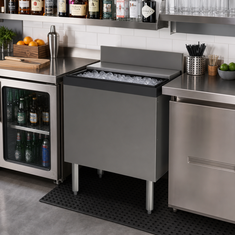 Product image #2 for Top Shelf TS Series 36-Inch Extra Capacity Underbar Ice Bin/Cocktail Unit with 10-Circuit Cold Plate
