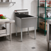 Thumbnail image #2 for Eagle Group One-Compartment Floor Model Utility Sink with 18 x 18 x 13-3/8-Inch Bowl, 430 Stainless Steel