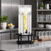 Thumbnail image #2 for Cal-Mil One by One 3 Gallon Infusion Chamber Acrylic Beverage Dispenser with Drip Tray, Black