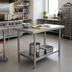 Thumbnail image #2 for Mixrite 30 Inch x 30 Inch Stainless Steel Work Table with Adjustable Undershelf