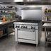Thumbnail image #2 for Garland GF Starfire Pro 36-Inch Gas Restaurant Range with 6 Open Burners and Standard Oven