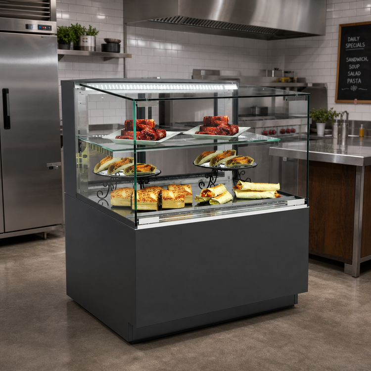 Product image #2 for Structural Concepts Reveal 35-3/4-Inch Freestanding Heated Self-Service Display Case with LED Lights
