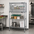Thumbnail image #2 for Eagle Group Security Enclosure Kit for Wire Shelving, 36 Inch W x 24 Inch D, Chrome, Flip-Up Door