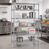 Thumbnail image #2 for Redipak 5-Tier Stationary Wire Shelving Unit, 48W x 24D x 74H, EAGLEgard Hybrid Epoxy Finish
