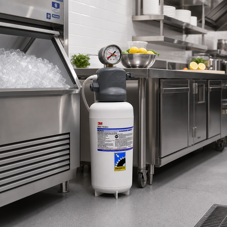 Product image #2 for 3M Ice Maker Water Filter System with Gauge, Valve-In-Head, 0.2 Micron, 2.1 GPM