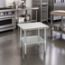 Thumbnail image #2 for Eagle Group MS3030-X 30 x 30 x 24-Inch Stationary Mixer Stand with Stainless Steel Top and Galvanized Undershelf