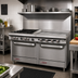 Thumbnail image #2 for Southbend S-Series 60-Inch Natural Gas Restaurant Range with 6 Open Burners, 24-Inch Griddle and 2 Standard Ovens