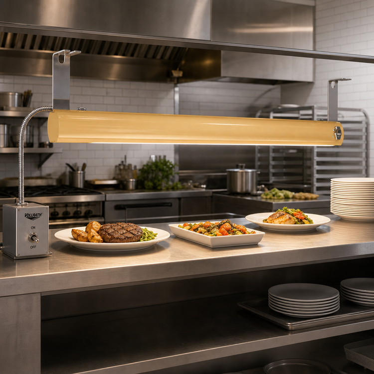 Product image #2 for Vollrath 78-Inch Low Profile Unlighted Strip Heat Lamp with Remote Toggle Switch