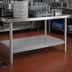 Thumbnail image #2 for Eagle Group 48 Inch Wide x 24 Inch Deep Galvanized Dishtable Undershelf