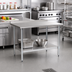 Thumbnail image #2 for Eagle Group BlendPort Deluxe Series Stainless Steel Work Table with Rear Upturn and Adjustable Undershelf, 48 x 24 Inches