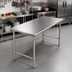Thumbnail image #2 for 60 Inch x 30 Inch 18/400 Stainless Steel Work Table with Open Base and Adjustable Bullet Feet