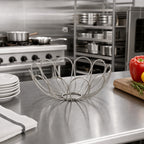 Thumbnail image #3 for American Metalcraft BLM7 Round Stainless Steel Tabletop Serving Basket, 6-7/8-Inch Diameter Case of 36