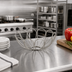 Thumbnail image #3 for American Metalcraft Bloom Round Stainless Steel Serving Basket, 6-7/8 Inch Diameter