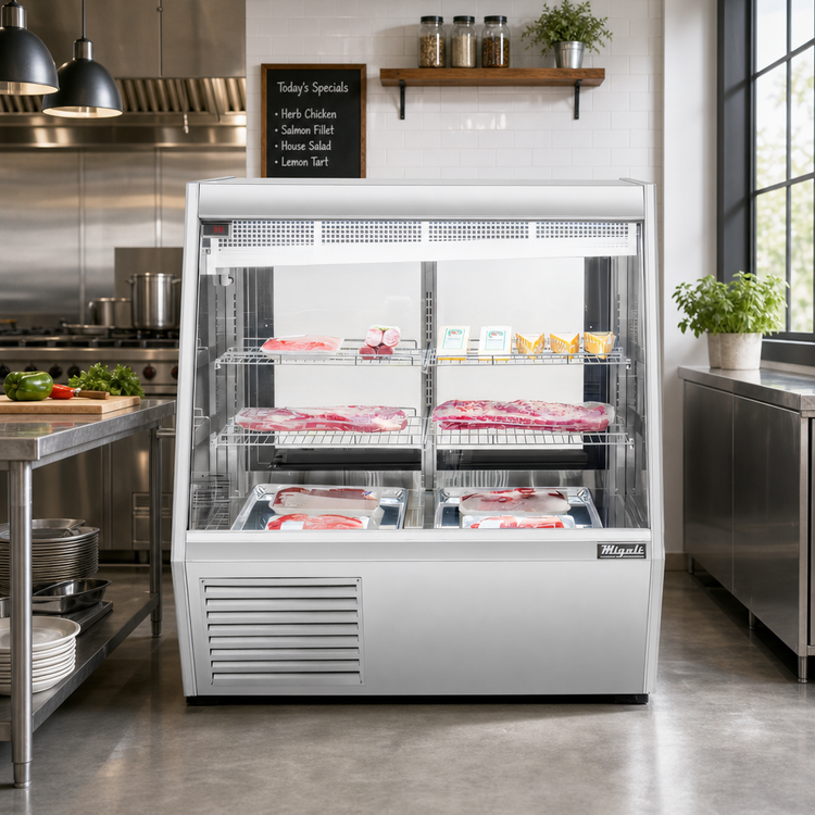 Product image #3 for Migali Competitor Series 48.1-Inch Straight Glass Double-Duty Refrigerated Deli Display Case, 22.5 Cu. Ft.