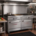 Thumbnail image #2 for Southbend Ultimate 60-Inch Gas Restaurant Range with 6 Open Burners, 24-Inch Griddle, Standard Oven, and Cabinet Base