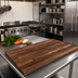 Thumbnail image #2 for John Boos Boos Block American Black Walnut Blended Rails Edge Grain Kitchen Countertop, 72 x 25 x 1-1/2 Inches, Oil Finish