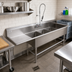 Thumbnail image #2 for John Boos Pro-Bowl 4-Compartment Commercial Sink with 18-Inch Left Drainboard, 14-Gauge Stainless Steel