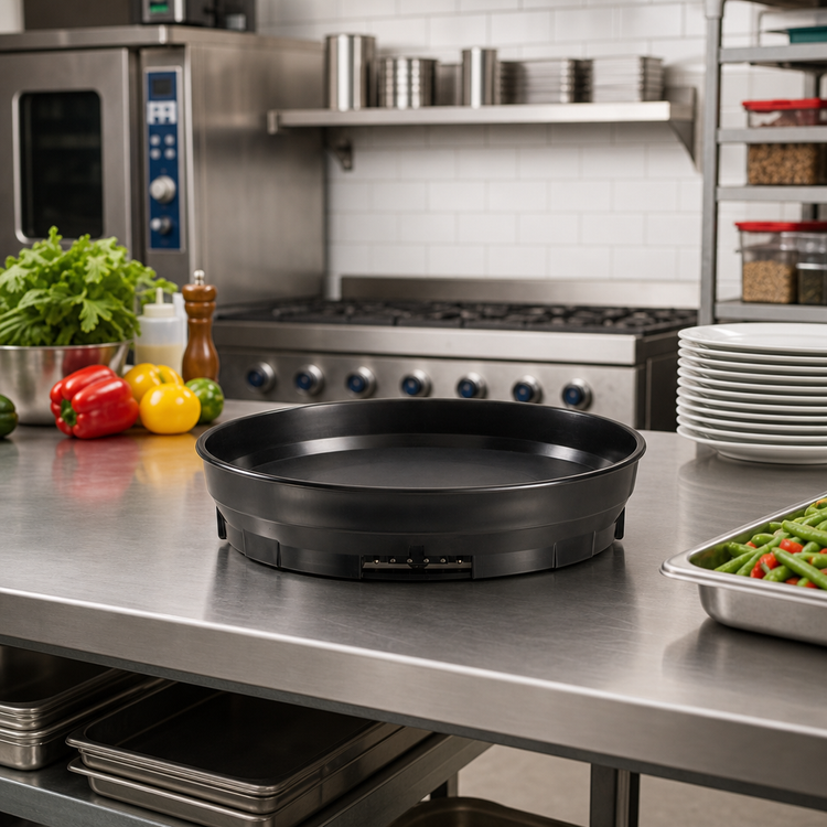 Product image #3 for Cambro Camduction® Base for 9-Inch Plate, Black