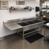 Thumbnail image #2 for John Boos Pro-Bowl 84-3/16-Inch Long 3-Compartment Stainless Steel Sink with Left Drainboard