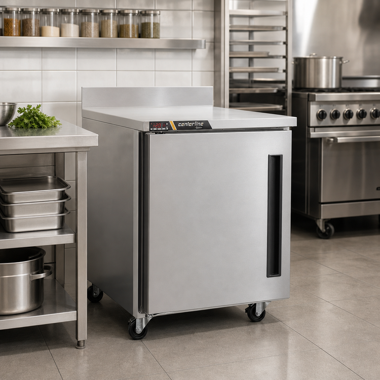 Product image #2 for Centerline 27.5-Inch Compact Worktop Undercounter Freezer, Solid Left-Hinged Door, 6.5 Cu. Ft.