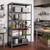 Thumbnail image #2 for IRONMAN 5-Shelf Stationary Steel Wire Shelving Unit, 18 x 42 x 75 Inches