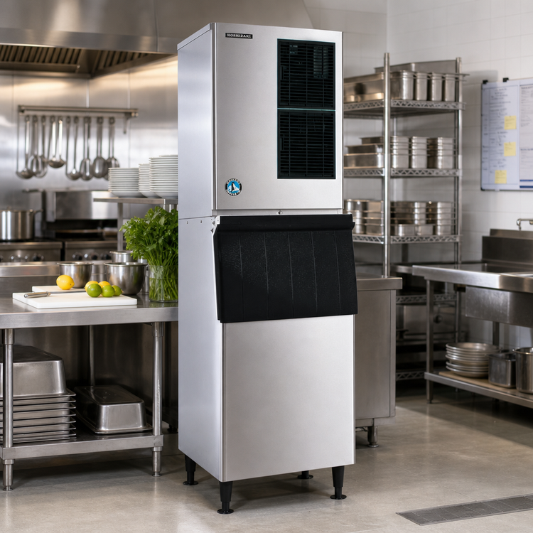 Product image #2 for Hoshizaki KM-901MRJZ 30-Inch Air-Cooled Cube-Style Ice Maker for Remote Condenser, 900 lb/Day