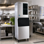 Thumbnail image #2 for Hoshizaki KM-901MRJZ Cube-Style Ice Maker, 30-Inch, Air-Cooled, for Remote Condenser, 900 lb/Day, Stainless Steel