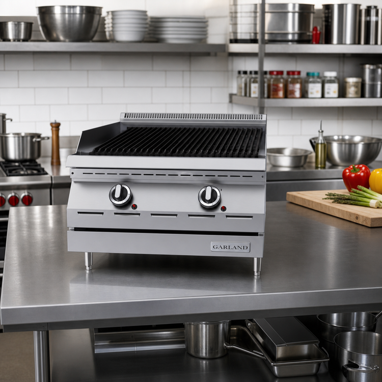Product image #2 for Garland Designer Series 24-Inch Countertop Radiant Gas Charbroiler with Flame-Failure Protection