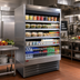 Thumbnail image #2 for Howard-McCray 35E Series Multi-Purpose Open Merchandiser Refrigerator, 39-Inch Wide, Self-Contained, Stainless Steel