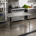 Thumbnail image #2 for Spec-Master Marine Series Stainless Steel Work Table, 30 x 24 Inch, Box Marine Edge