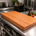 Thumbnail image #2 for Boos Block American Cherry Edge Grain Kitchen Countertop, 48 x 32 x 3 Inches, Varnique Finish