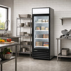 Thumbnail image #2 for Excellence Commercial Products TKOF-21 Glass Door Freezer Merchandiser, 1 Section, 27 in., 18.9 Cu. Ft., Bottom-Mount