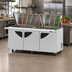 Thumbnail image #2 for Turbo Air Super Deluxe Three-Section Sandwich/Salad Mega Top Prep Table with Flat Lids and 30-Pan Opening