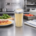 Thumbnail image #2 for American Metalcraft 12 oz Clear SAN Plastic Shaker Dispenser Jar, 3-Inch Diameter