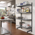 Thumbnail image #2 for Metro SmartLever Cantilevered Shelving Add-On Kit for 30-Inch Wide x 21-Inch Deep Shelves, 76-3/8-Inch High