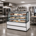 Thumbnail image #2 for Curved Glass Refrigerated Bakery Display Case, 77.13-Inch Wide x 48-Inch High, Self-Contained