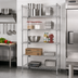 Thumbnail image #2 for Quantum 5-Shelf Stationary Wire Shelving Starter Kit, 42-Inch W x 14-Inch D x 74-Inch H, 304 Stainless Steel